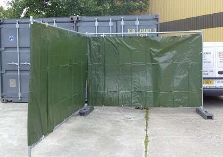 Fence tarpaulin green