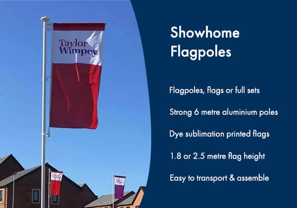 Image highlighting the benefits of house builder flagpoles