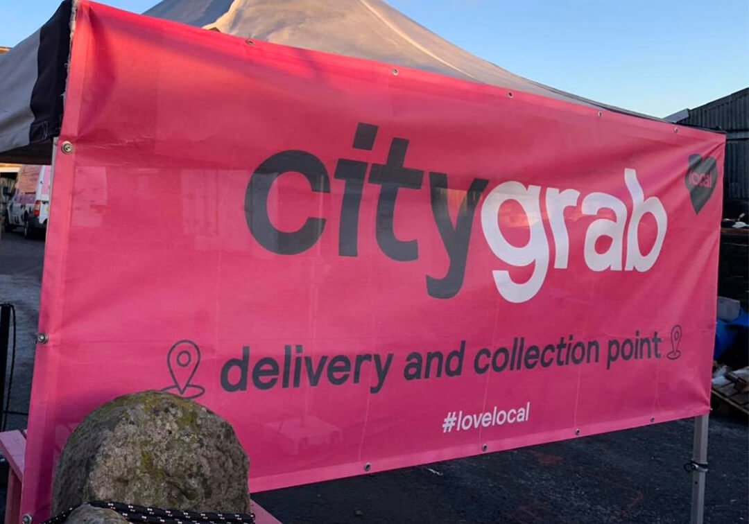 Image of eco-friendly banners for CityGrab