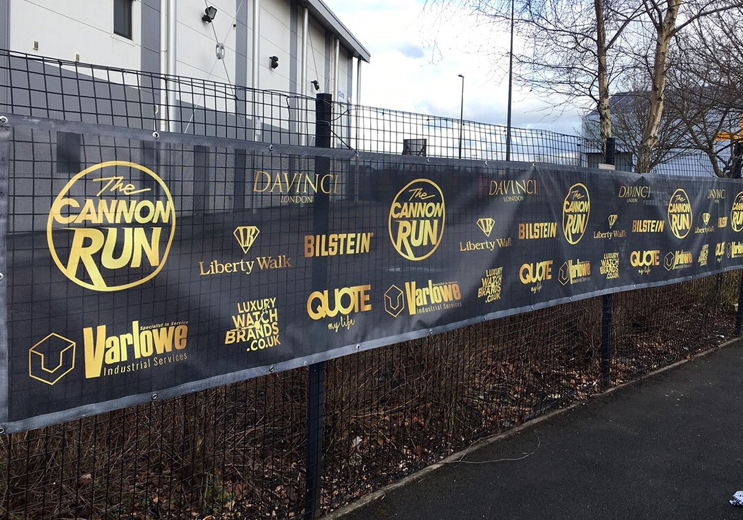 Image of event banners for Cannon Run