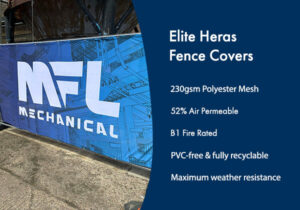 Branded elite heras fence covers with list of benefits