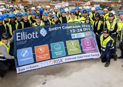 Custom banner with Elliott Group branding