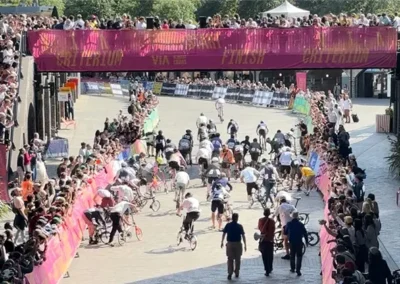 Event branding on display for London Cycling Festival